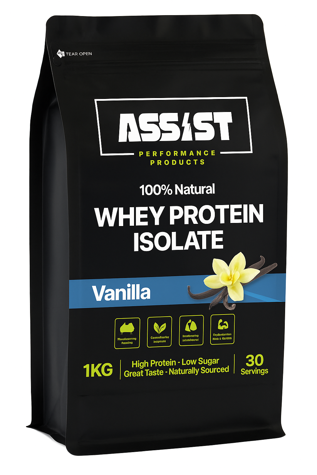 Assist™ Ultra-Pure Whey Protein Isolate (1kg Bag)