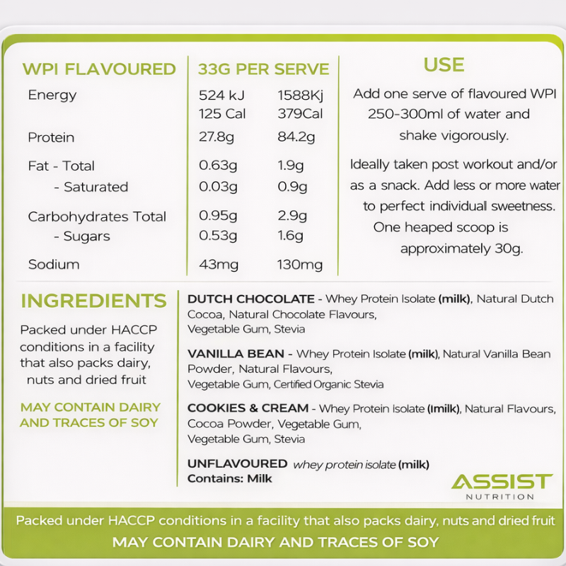 Assist™ Ultra-Pure Whey Protein Isolate